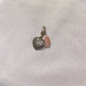 Pandora heart dangling “Family” charm